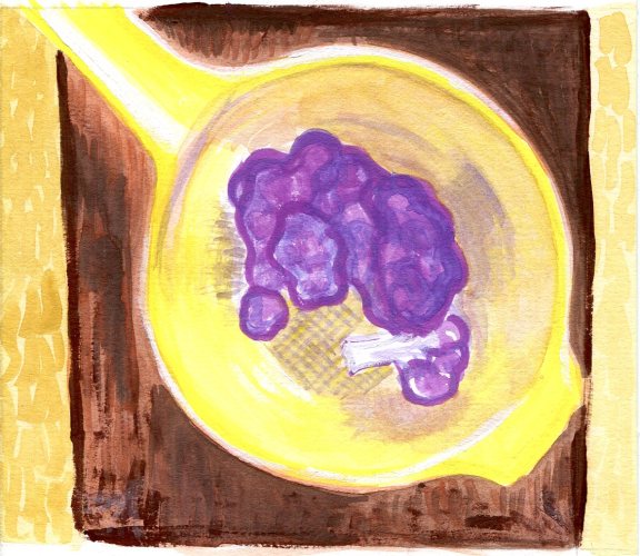 Watercolor painting of cauliflower