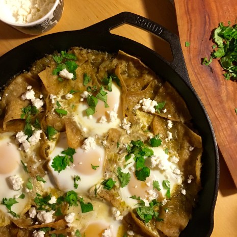 Chilaquiles with salsa verde recipe