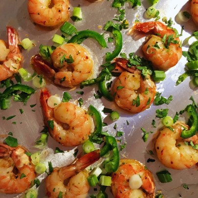 hot honey shrimp NYT Food recipe