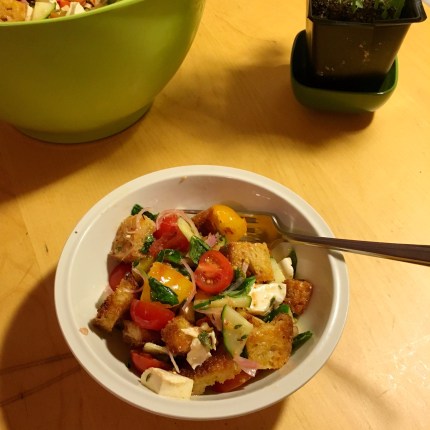 Panzanella mozzarella cheese Melissa Clark recipe