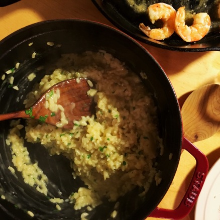 Risotto with Shrimp in Staub