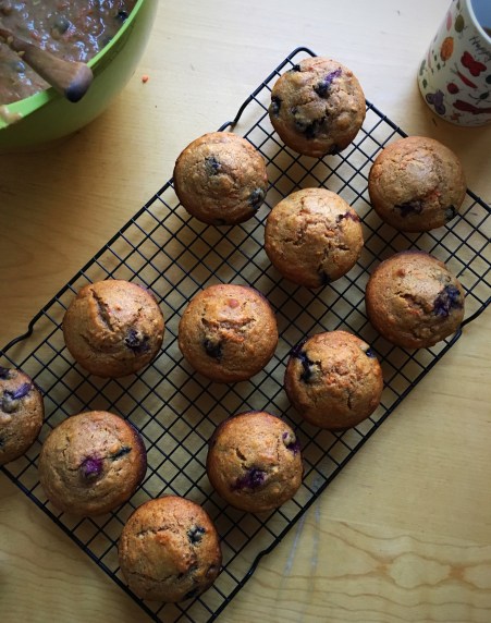 Blueberry muffins simple recipe Julia Moskin recipe