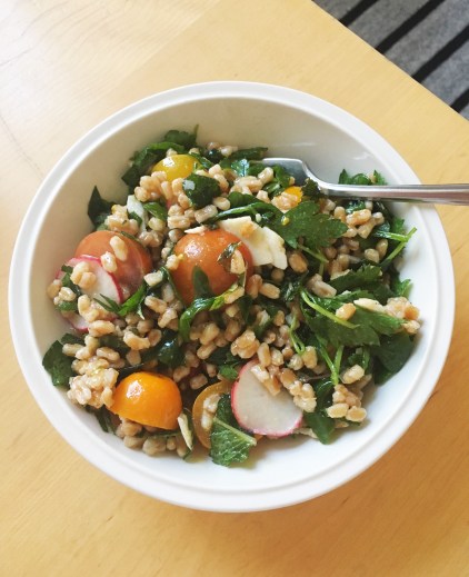 Charlie Bird Farro Salad recipe